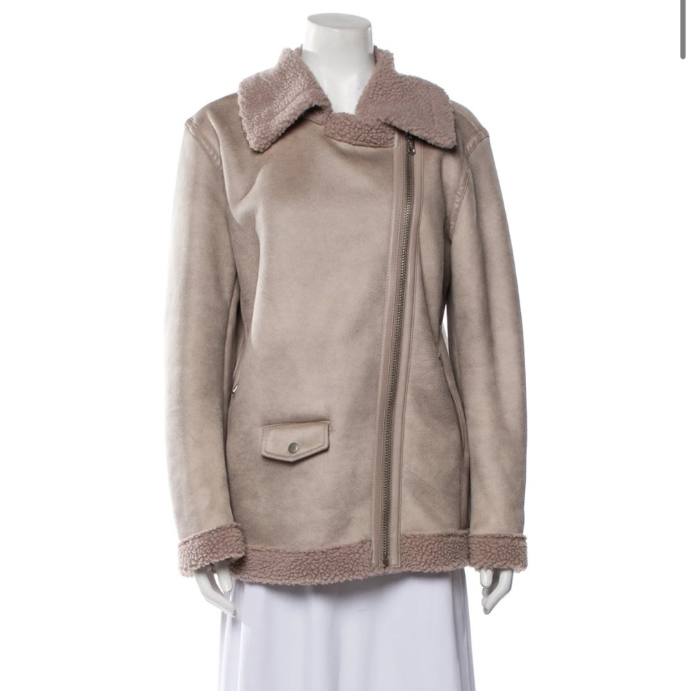 Avec Les Files Faux Fur Coat Size M
